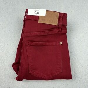 Judy Blue Skinny Jeans Women's 1/25 Scarlett Control Top Red Stretch NWT